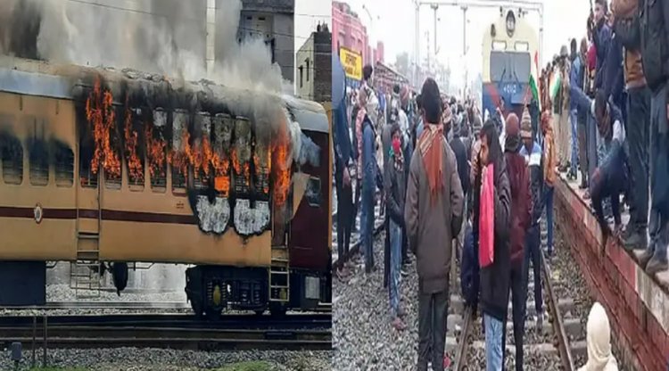 बिहार में लगातार तीसरे दिन उग्र विरोध प्रदर्शन, जहानाबाद में रोकी ट्रेनें