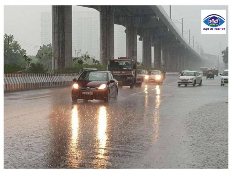 दिल्ली-एनसीआर में तेज आंधी के साथ हुई झमाझम बारिश