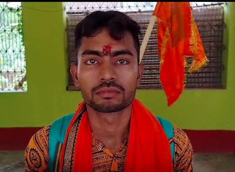 सनातन धर्म को बढ़ावा देने नंगे पांव केदारनाथ यात्रा के लिए निकला तारापुर का गोलू गौरव