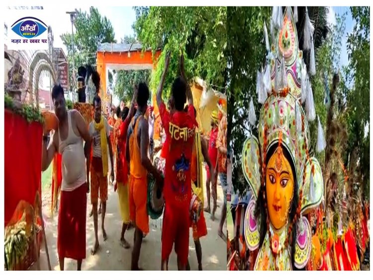 मुंगेर में रामेश्वरम धाम के स्वरूप वाला कांवर बना आकर्षण का केंद्र