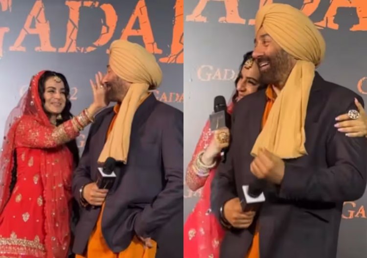Gadar 2 के ट्रेलर लॉन्च पर अमीषा ने सनी पर लुटाया प्यार, 'तारा सिंह'-'सकीना' का वीडियो वायरल