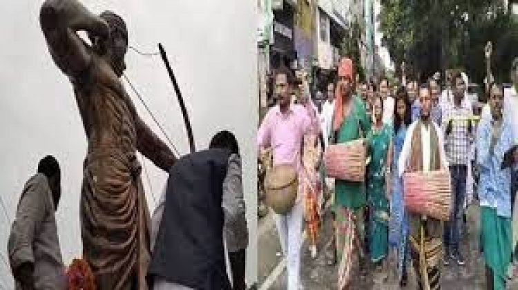 भागलपुर में स्वतंत्रता सेनानी तिलकामांझी के कांस्य की प्रतिमा का हुआ अनावरण