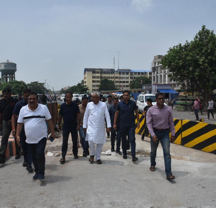 CM Nitish ने लोहिया पथ चक्र का किया निरीक्षण, अधिकारियो को दिए जरुरी दिशा निर्देश 