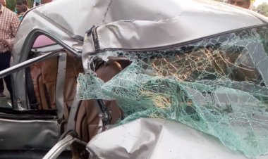 फुलवारी में तेल टैंकर और कार में भीषण टक्कर, तीन युवकों की स्पॉट डेथ, दो अन्य घायल