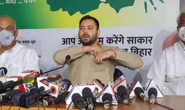 जातिगत जनगणना मुद्दे पर तेजस्वी यादव ने की  प्रेस कांफ्रेंस