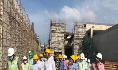 334 करोड़ की लागत से बन रहे साइंस सिटी का जायजा लेने पहुंचे मंत्री