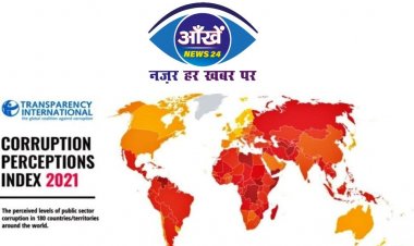 ट्रांसपेरेंसी इंटरनेशनल की रिपोर्ट आई जानें भ्रष्टाचार में भारत की रैंकिंग क्या...