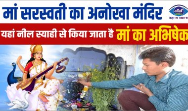 मां सरस्वती का अनोखा मंदिर, यहां नील स्याही से किया जाता है मां का अभिषेक