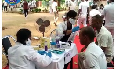 बिहटा के केंद्रीय प्रशिक्षण संस्थान में स्वास्थ जांच शिविर लगाया गया