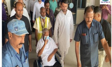 पटना आते ही लालू प्रसाद यादव के समर्थकों ने किया उनका जोरदार स्वागत
