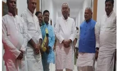 विधायकों संग CM  Nitish से मिले Jitan Ram Manjhi सीट बंटवारे पर HAM प्रमुख का बड़ा बयान