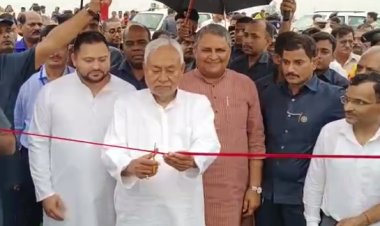 नीतीश कुमार ने 61.73 करोड़ की लागत से बने नगरनौसा RCD पथ का किया उद्घाटन