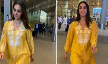 Kiara Advani: कियारा आडवाणी ने येलो कुर्ते, आंखों में काजोल लगाए हसीन लगीं, फोटो हुई वायरल
