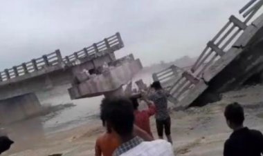 बिहार में उद्घाटन से पहले ही भरभराकर गिरा पुल, पानी में गए लागत के 12 करोड़