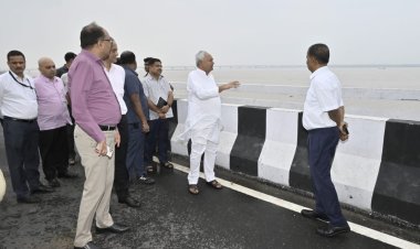 पटना में विक/राल हुई गंगा, सीएम नीतीश ने किया निरीक्षण,अधिकारियों को दिया बड़ा निर्देश