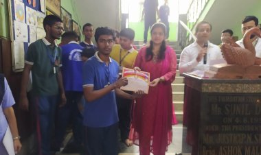 लोहिया नगर माउंट कार्मेल हाई स्कूल पटना में रंगोली प्रतियोगिता का हुआ आयोजन,बच्चो ने बढ़ चढ़ कर लिया हिस्सा 