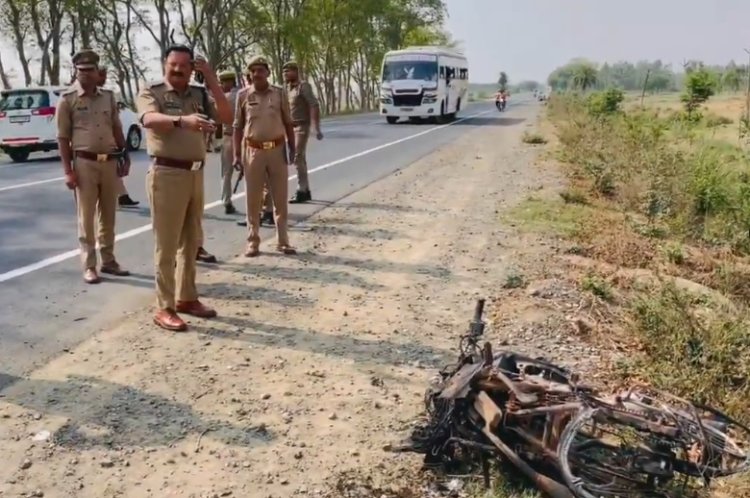 यूपी में बड़ा हादसा, कार और बाइक की जोरदार टक्कर; 6 लोगों की मौत