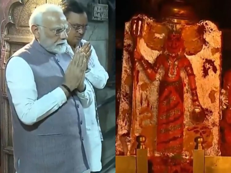 बीकानेर पहुंचे PM मोदी, करणी माता मंदिर में की पूजा अर्चना