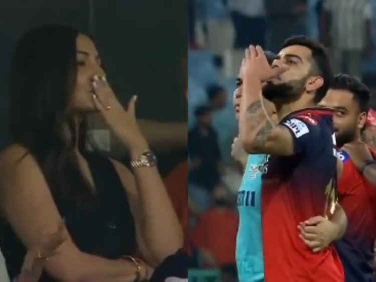 विराट-अनुष्का का रोमांटिक पल RCB की बड़ी जीत के साथ, फैंस के दिलों पर छाया सुपर कपल