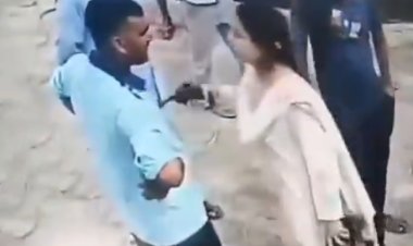 यूपी के हरदोई में युवती की दबंगई का वीडियो वायरल, CNG विवाद में सेल्समैन पर तानी रिवाल्वर