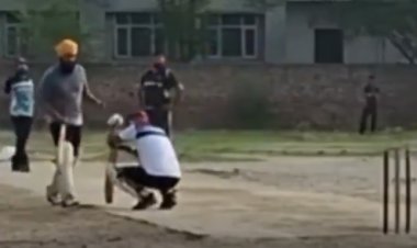 छक्का मारते ही दिल ने दिया धोखा: पंजाब में बैट्समैन की पिच पर दर्दनाक मौत, फिफ्टी के जश्न से पहले गिरा और नहीं उठा