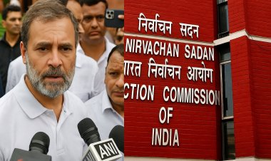 राहुल गांधी के 'एटम बम' वाले बयान पर चुनाव आयोग का पलटवार, वोट चोरी आरोप ने मचाया सियासी तूफान