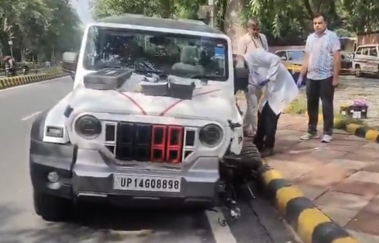 दिल्ली में राष्ट्रपति भवन से 2 km दूर हादसा, तेज रफ्तार थार ने 2 पैदल यात्रियों को कुचला, एक की मौके पर मौत