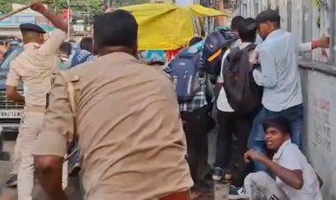 पटना में पुलिस भर्ती अभ्यर्थियों का बवाल: तिरंगा लेकर सीएम आवास की ओर कूच, पुलिस ने किया लाठीचार्ज