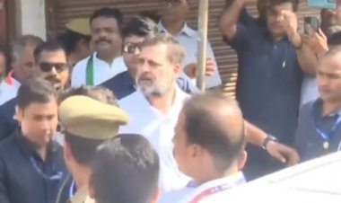 राहुल गांधी का फतेहपुर दौरा: दलित युवक हरिओम वाल्मीकि के परिवार से मिले, बोले – 'सरकार डरा रही है, न्याय नहीं दे रही'