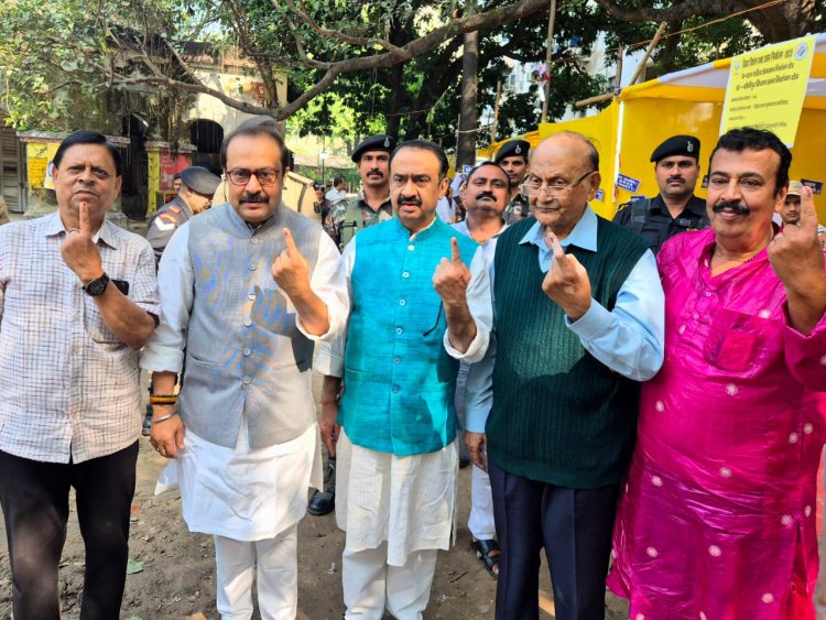 पटना में मतदान के बाद बोले सांसद विवेक ठाकुर — बिहार में प्रचंड बहुमत से बनेगी एनडीए सरकार